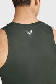 Pulse Running Tank Olive by Fuaark Nz