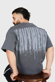 Heavyweight Oversized T-shirt Grey by Fuaark Nz