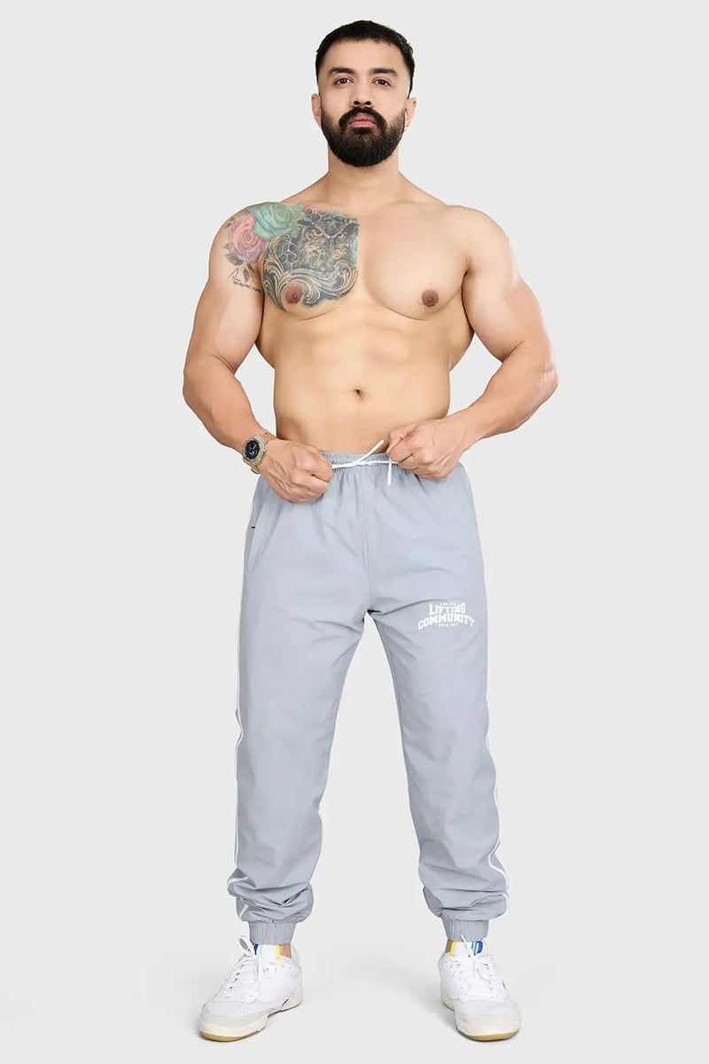 Lifting Community Joggers Light Grey by Fuaark Nz