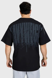 Heavyweight Oversized T-shirt Black by Fuaark Nz