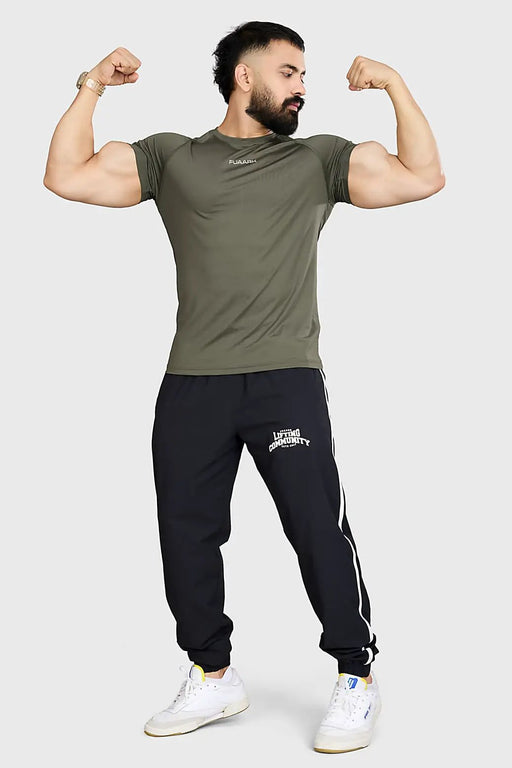 Dash T-shirt Olive by Fuaark Nz