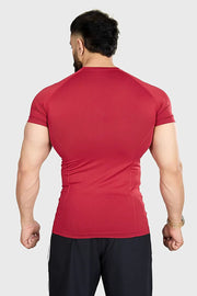 Power Seamless T-shirt Red/ Fuaark by Fuaark Nz