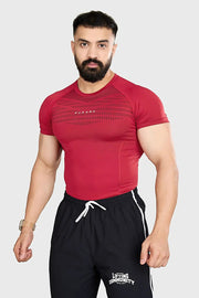 Power Seamless T-shirt Red/ Fuaark by Fuaark Nz