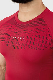 Power Seamless T-shirt Red/ Fuaark by Fuaark Nz