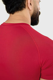 Power Seamless T-shirt Red/ Fuaark by Fuaark Nz