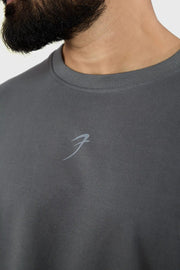 Heavyweight Oversized T-shirt Grey by Fuaark Nz