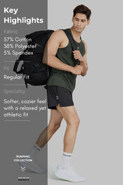 Pulse Running Tank Olive by Fuaark Nz