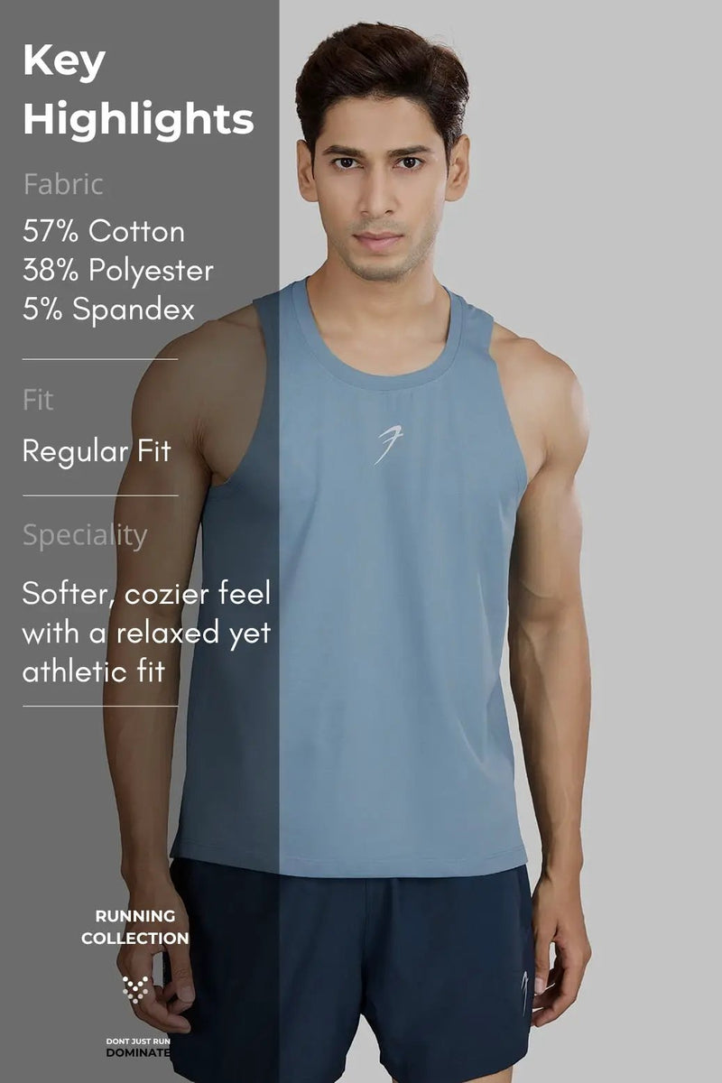 Pulse Running Tank Light Blue by Fuaark Nz