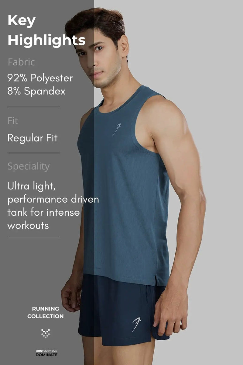 Ember Running Tank Light Blue by Fuaark Nz