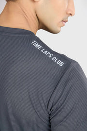 Checks Running T-shirt Grey by Fuaark Nz
