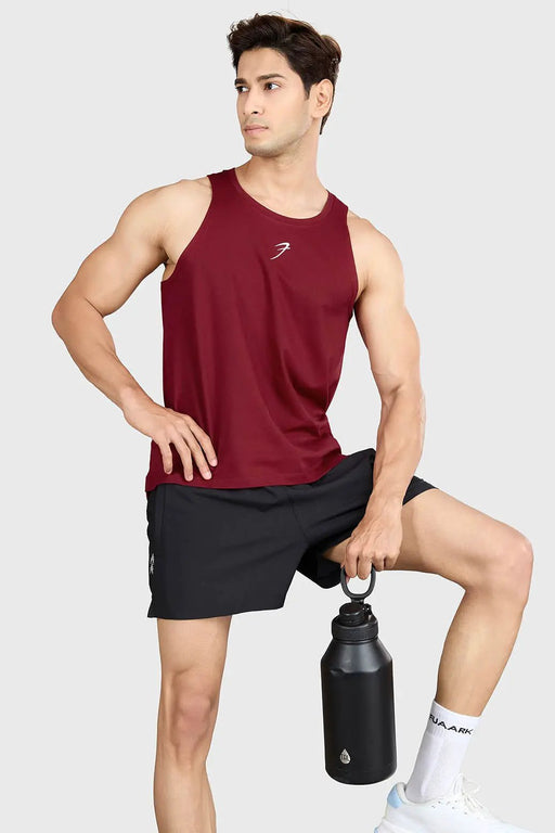 Pulse Running Tank Deep Red by Fuaark Nz