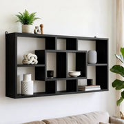SportZone.co.nz Furniture > Living Room > Bookcases & Shelves Artiss Floating Wall Shelves Bookshelf Black Artiss Floating Wall Shelves Bookshelf Black