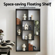 SportZone.co.nz Furniture > Living Room > Bookcases & Shelves Artiss Floating Wall Shelves Bookshelf Black Artiss Floating Wall Shelves Bookshelf Black