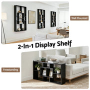 SportZone.co.nz Furniture > Living Room > Bookcases & Shelves Artiss Floating Wall Shelves Bookshelf Black Artiss Floating Wall Shelves Bookshelf Black