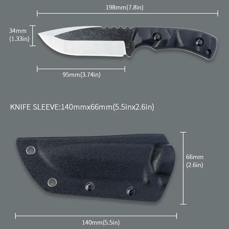 g8buynz Tactical Fixed Bade Knife G10 Handle Hunting Fishing Tactical Fixed Bade Knife G10 Handle Hunting Fishing