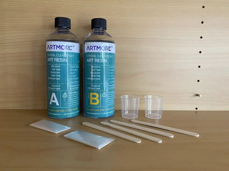 FDA Approved Epoxy Resin - 1:1 by Volume 944 ml Kit Artmore for Jewelry Making - Fast Dry by Resin Art NZ
