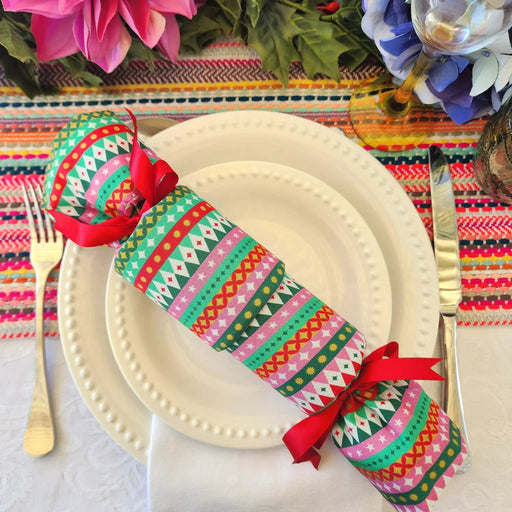 Waste Free Celebrations Christmas Crackers Fiesta (6 Reusable Crackers) Fiesta (6 Reusable Crackers)