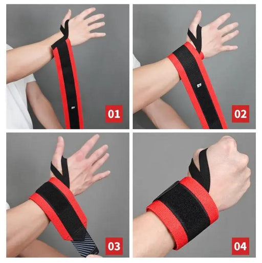 g8buynz 2 Pcs Wristband Wrist Support Brace Straps for Fitness Weighting 2 Pcs Wristband Wrist Support Brace Straps for Fitness Weighting