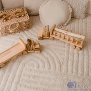 Wooden Flat Back Truck - QToys | Wooden Toy NZ by Curious Moonbeam