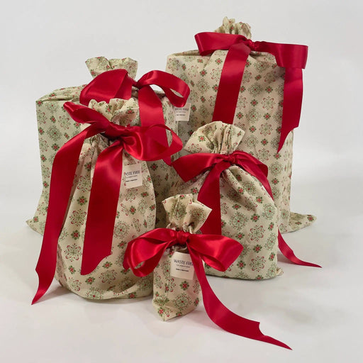 Waste Free Celebrations Fabric Gift Bags Folk Blomsterkunst (Reusable Gift Bag Set) Folk Blomsterkunst (Reusable Gift Bag Set)