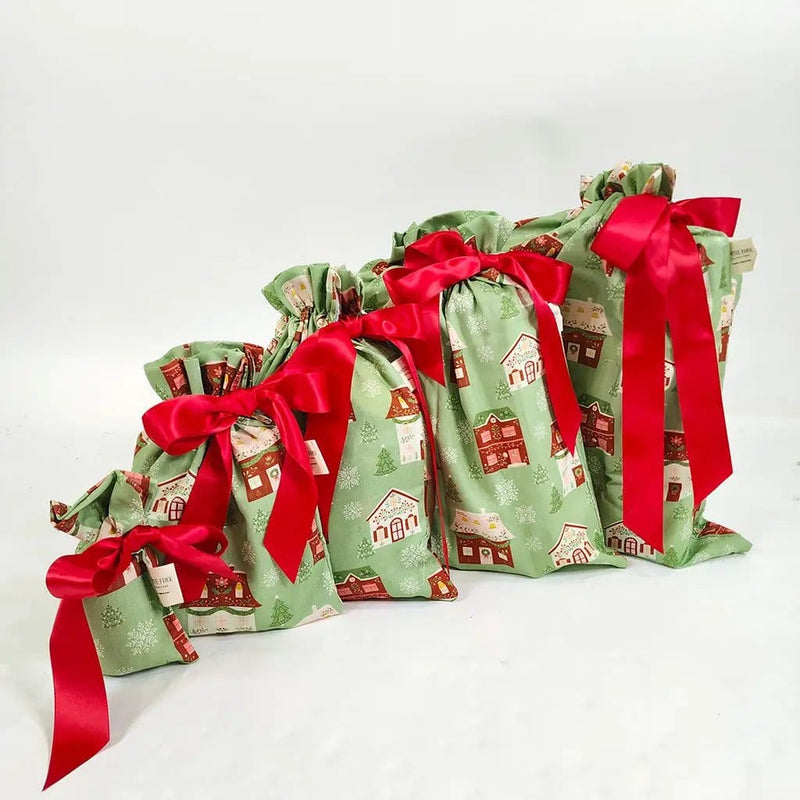 Waste Free Celebrations Fabric Gift Bags Folk Julandsby (Reusable Gift Bag Set) Folk Julandsby (Reusable Gift Bag Set)