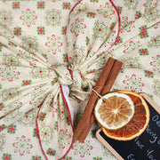 Waste Free Celebrations Furoshiki Wrapping Cloths Folk Blomsterkunst - 4 Furoshiki Gift Wraps Folk Blomsterkunst - 4 Furoshiki Gift Wraps