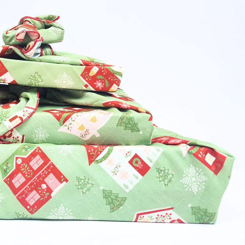 Waste Free Celebrations Furoshiki Wrapping Cloths Folk Julandsby - 4 Furoshiki Gift Wraps Folk Julandsby - 4 Furoshiki Gift Wraps