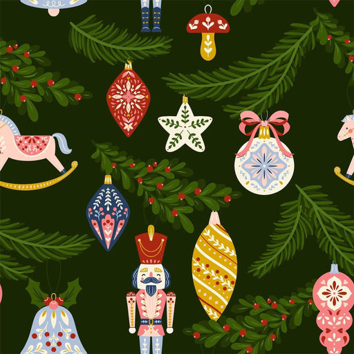 Waste Free Celebrations Furoshiki Wrapping Cloths Folk Julepynt - 4 Furoshiki Gift Wraps Folk Julepynt - 4 Furoshiki Gift Wraps
