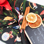 Waste Free Celebrations Furoshiki Wrapping Cloths Folk Julepynt - 4 Furoshiki Gift Wraps Folk Julepynt - 4 Furoshiki Gift Wraps