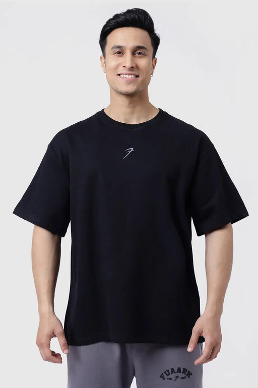 Fortitude Oversized T-shirt Black by Fuaark Nz