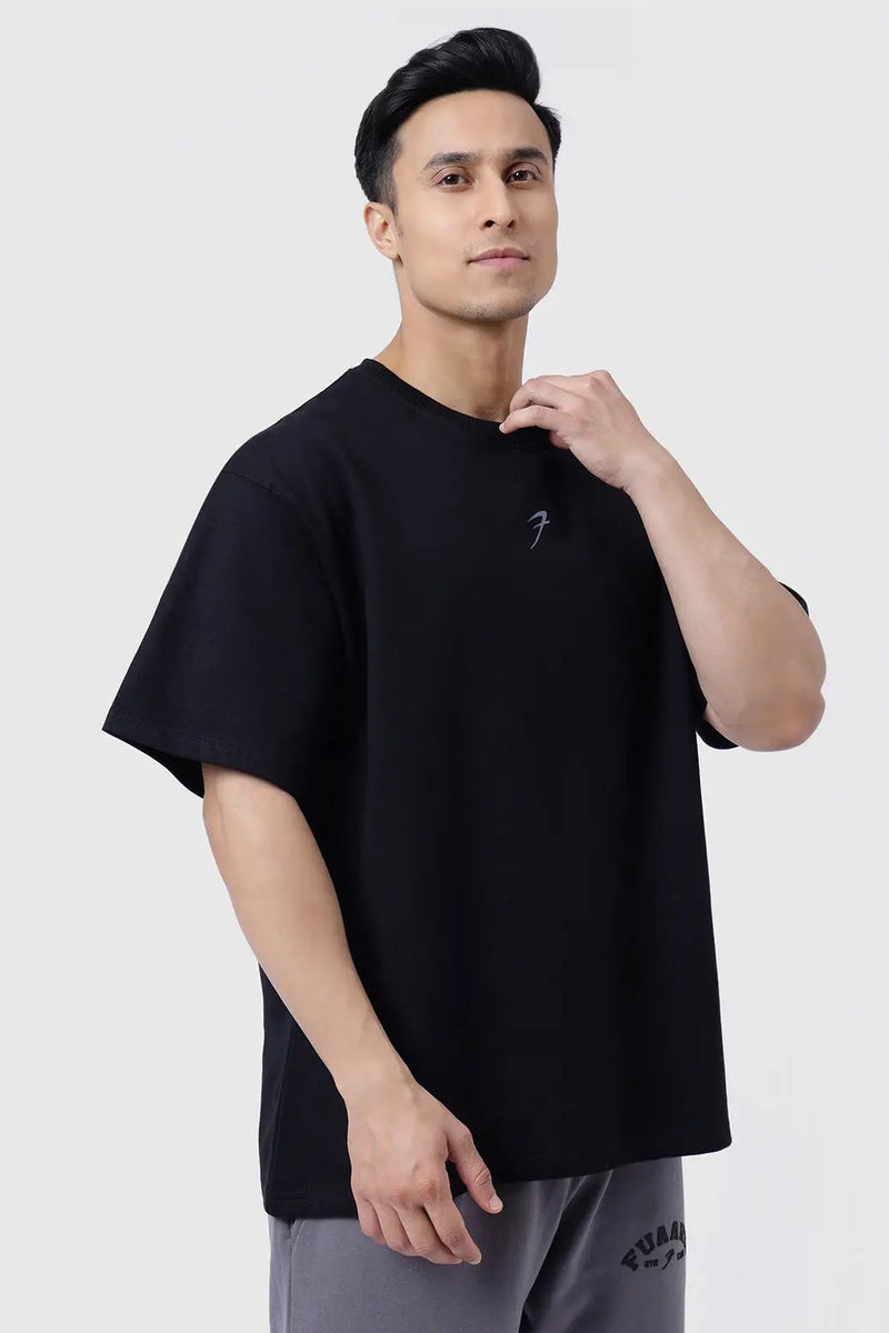 Fortitude Oversized T-shirt Black by Fuaark Nz