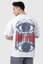 Fortitude Oversized T-shirt White by Fuaark Nz