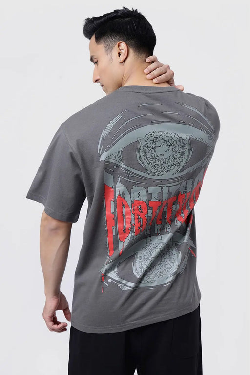 Fortitude Oversized T-shirt Dark Grey by Fuaark Nz