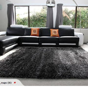 Storm Black Rug 2.3x1.6m by Kiwi Grab