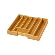 Frankly Cotton Bamboo Expandable Cutlery Tray by Nest & Stem Homewares