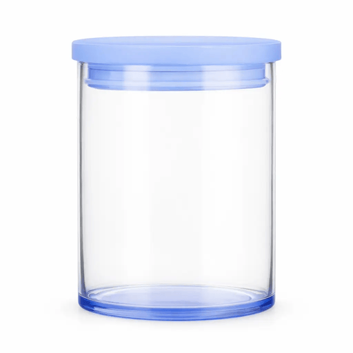 Nest & Stem Homewares Glass Storage Frankly Cotton Clear Glass Storage Jar 650ml Frankly Cotton Clear Glass Storage Jar 650ml