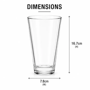 Frankly Cotton Clear Toughened Glass Tumbler 414ml by Nest & Stem Homewares