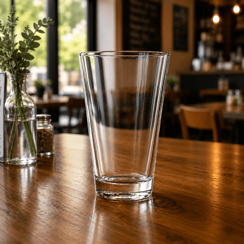 Frankly Cotton Clear Toughened Glass Tumbler 414ml by Nest & Stem Homewares