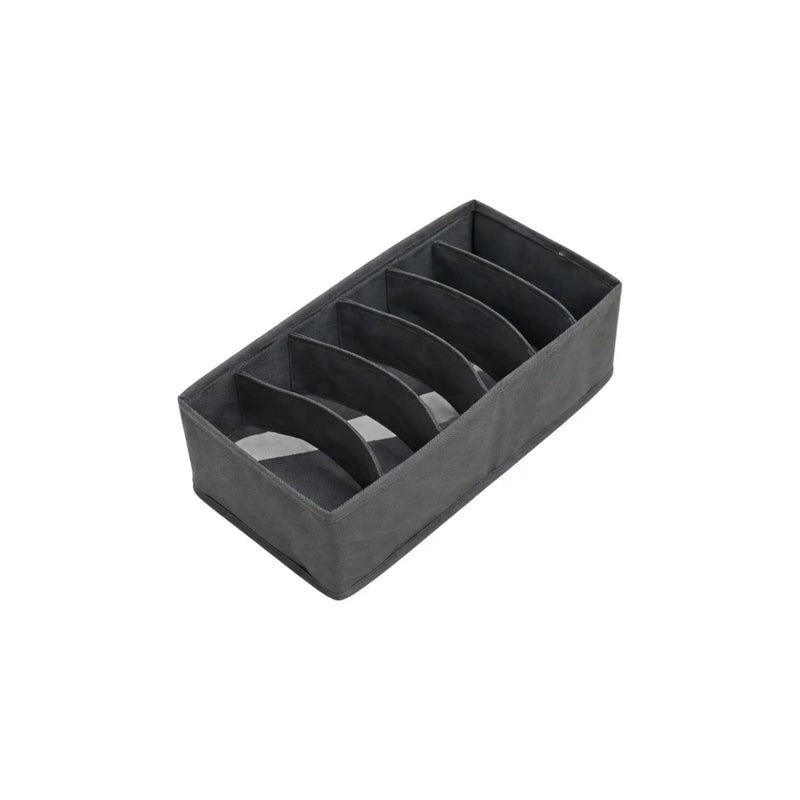 Frankly Cotton Fabric Drawer Organiser – Charcoal by Nest & Stem Homewares