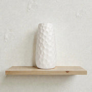 Frankly Cotton Ceramic Tall Hammered Vase by Nest & Stem Homewares