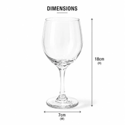 Nest & Stem Homewares Wine Glasses Frankly Cotton Clear Wine Toughened Glass 192ml 192ml Clear Wine Glass Stemware For Everyday Use