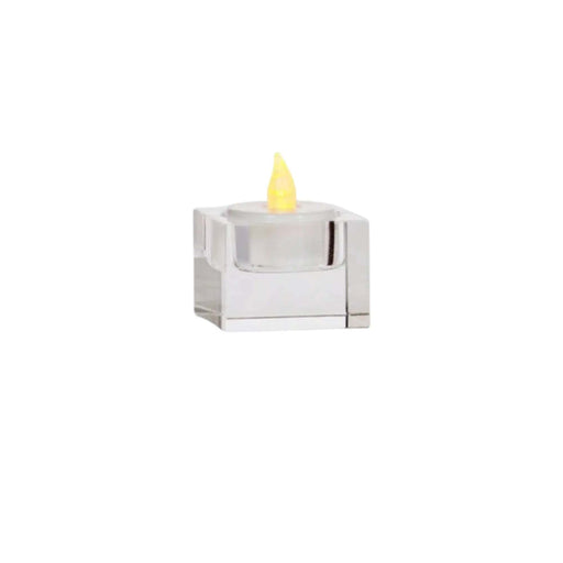 Nest & Stem Homewares Candle Holders Frankly Cotton Crystal Pillar 50 X 50 X 40 Frankly Cotton Crystal Pillar 50 X 50 X 40