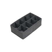 Frankly Cotton Fabric Drawer Organiser – Charcoal by Nest & Stem Homewares