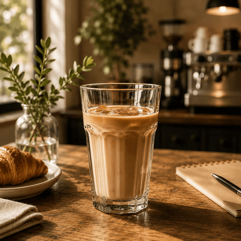 Frankly Cotton Clear Faceted Toughened Glass Tumbler 473ml by Nest & Stem Homewares