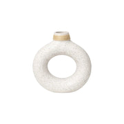 Frankly Cotton Textured Ring Ceramic Vase by Nest & Stem Homewares