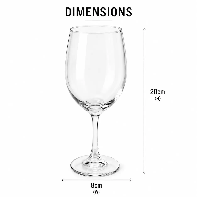 Frankly Cotton Clear Wine Toughened Glass 325ml by Nest & Stem Homewares