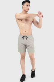 2 in 1 Compression Shorts Beige by Fuaark Nz