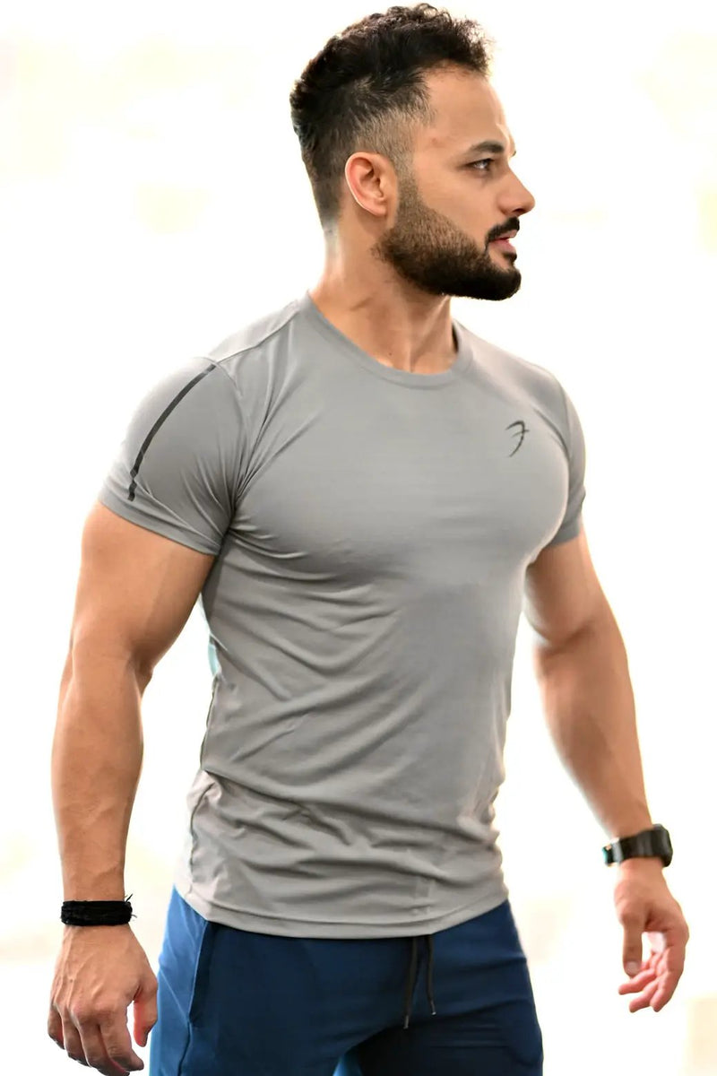 Apex T-shirt Light Grey by Fuaark Nz