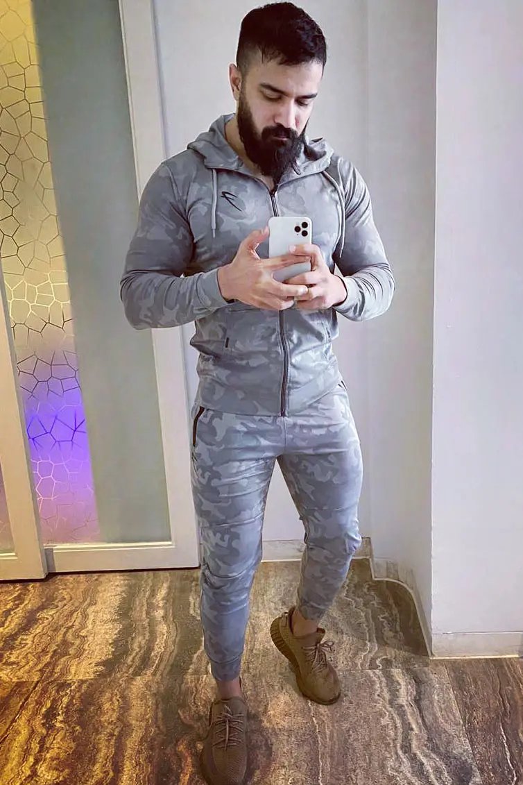 Camo Jacket Light Grey by Fuaark Nz