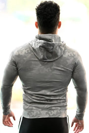 Camo Jacket Light Grey by Fuaark Nz